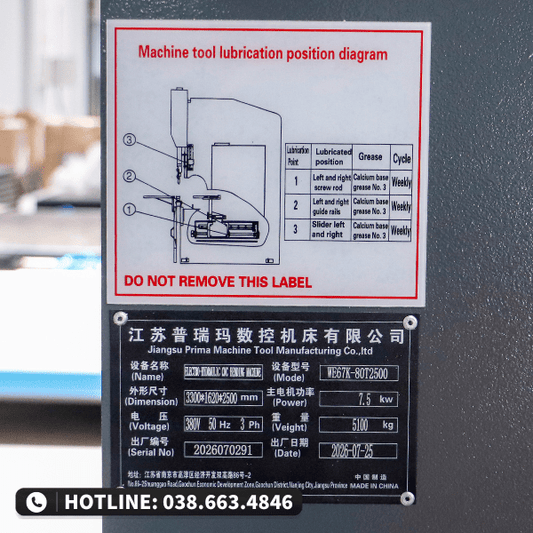 Máy chấn 80T2500 - Chuyên chấn kim loại Nkam - Máy chấn CNC | Công ty TNHH Công Nghệ Tháng Sáu Việt Nam