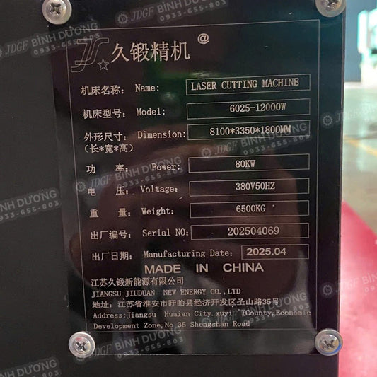 Máy cắt laser bán tự dộng 12000W - 6025 - Máy cắt Laser | Công ty TNHH Công Nghệ Tháng Sáu Việt Nam
